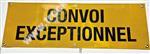 CONVOI EXCEPTIONNEL -  reflexní banner/plachta žlutá